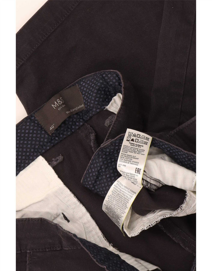 Marks & Spencer muške chino kratke hlače W40 XL crni pamuk