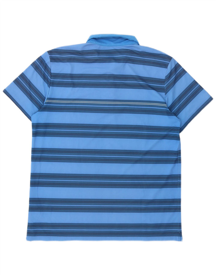 Nike muška Dri Fit polo majica s velikim plavim prugama od poliestera