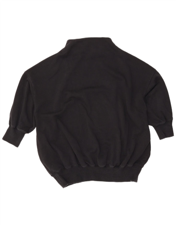 NIKE Ženska velika majica s 3/4 rukavima UK 10 Mala crna