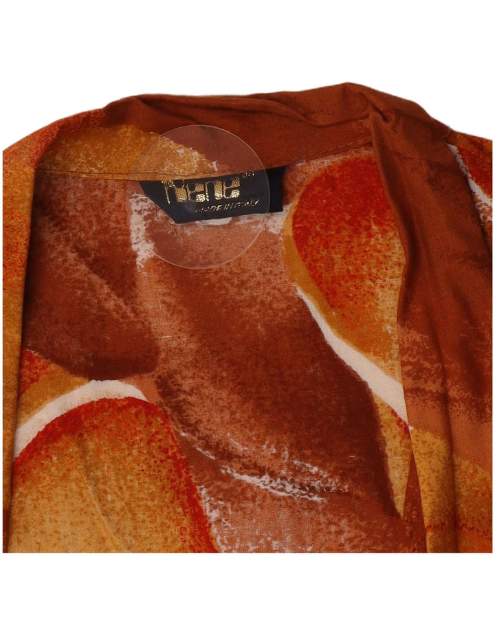 Rene ženski sako s 1 gumbom IT 44 srednje smeđe cvjetne boje