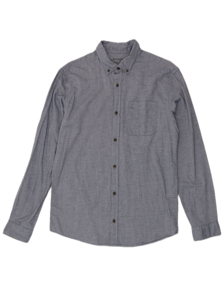 Jack & Jones muška flanelska košulja velika plava riblja kost od pamuka