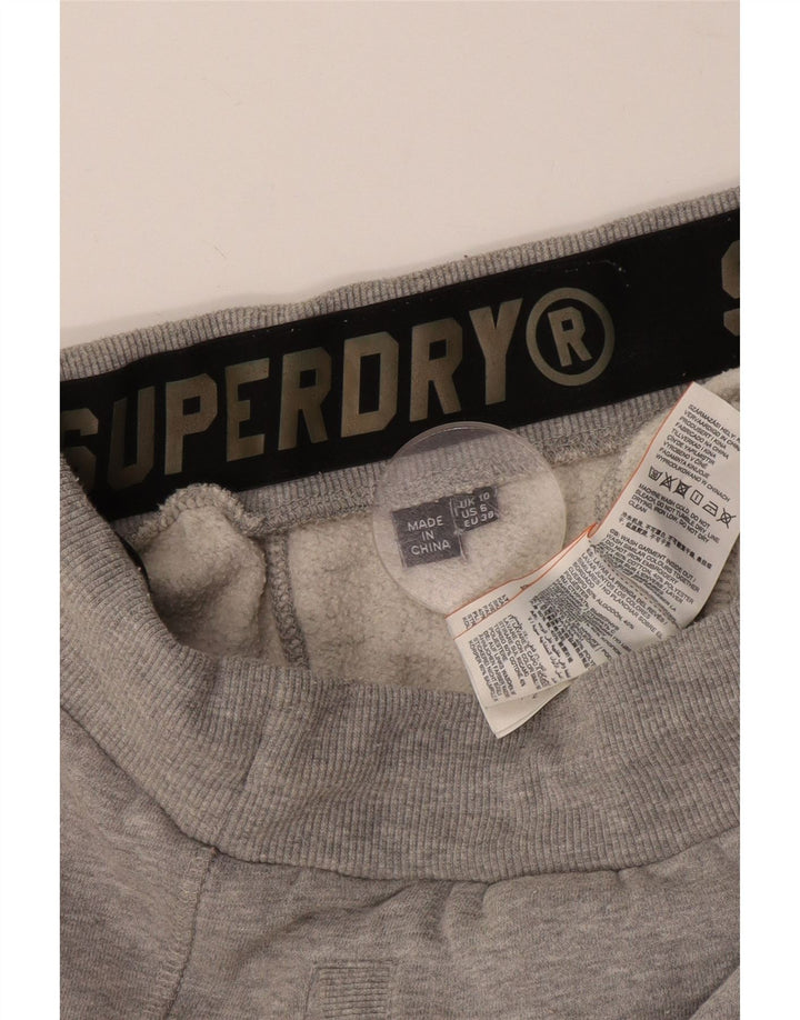 SUPERDRY Ženska trenirka Hlače Joggers UK 10 Mali sivi pamuk