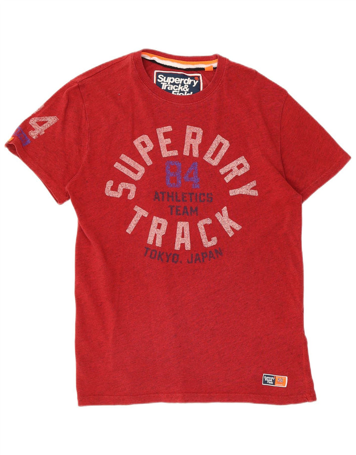 Superdry muška grafička majica kratkih rukava Srednje crveni pamuk