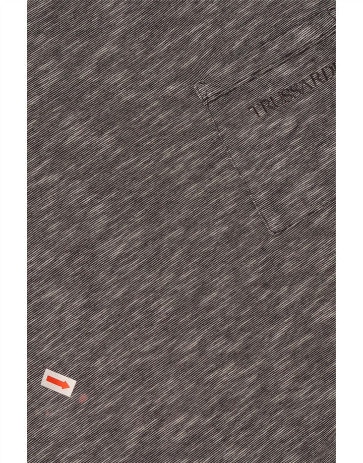 TRUSSARDI muška majica kratkih rukava, mali sivi flekasti pamuk