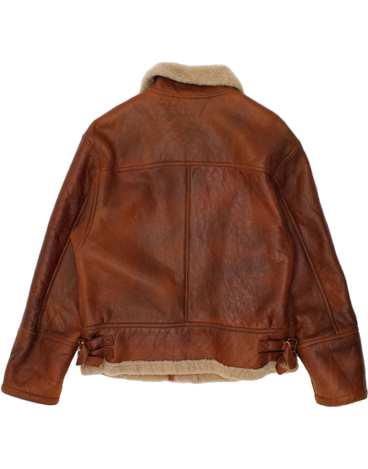 VINTAGE Muška jakna s ovčicama IT 52 XL Smeđe ovčice