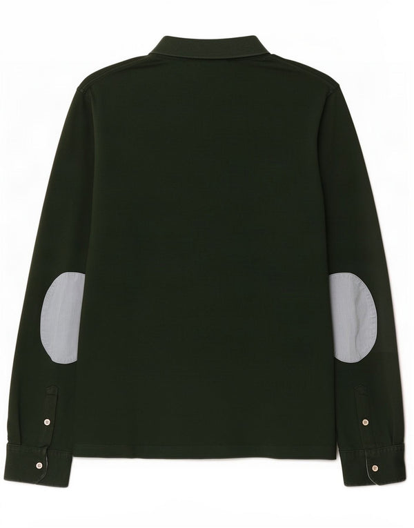 Sun68 Muška polo majica dugih rukava Large Green Cotton