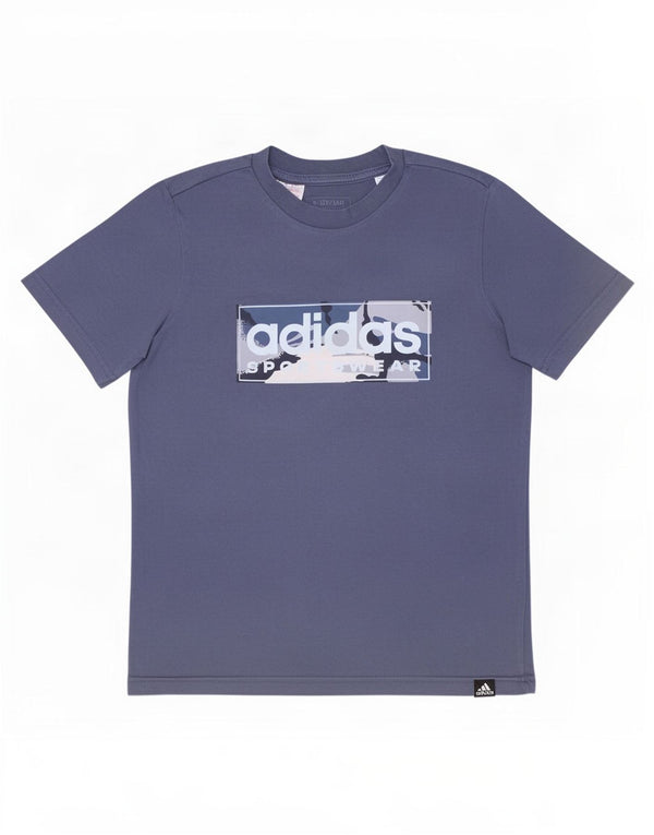 Majica kratkih rukava Adidas za dječake, 9-10 godina, tamnoplavi pamuk