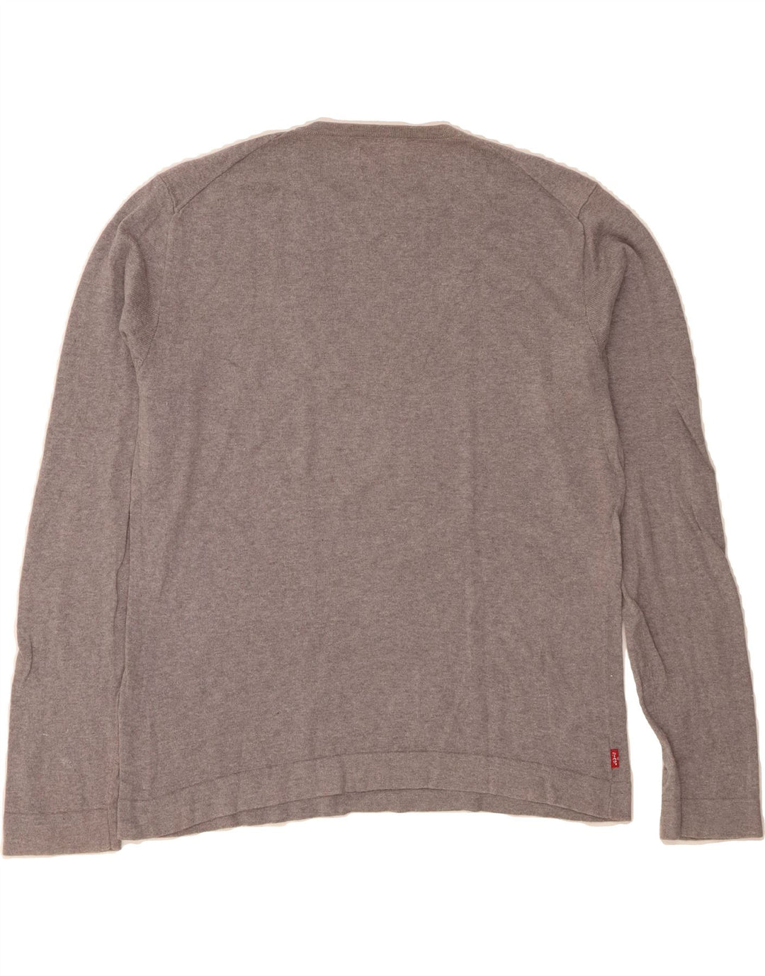 LEVI'S Mens Crew Neck Jumper Sweater XL Grey Cotton Vintage Levi's and Second-Hand Levi's from Messina Hembry 