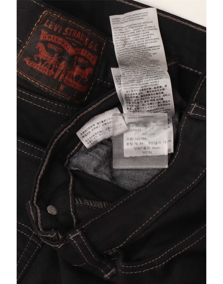 Levi's ženske uske traperice W31 L30 crni pamuk