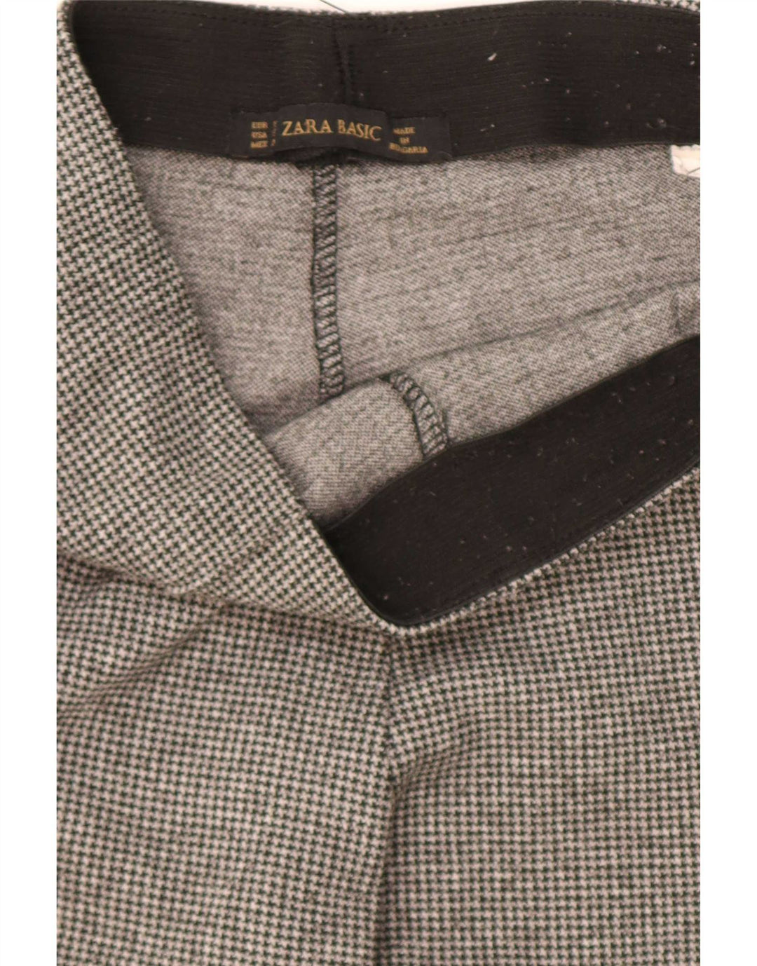 Zara ženske hlače sa stremenom, male W24 L31, zelena houndstooth