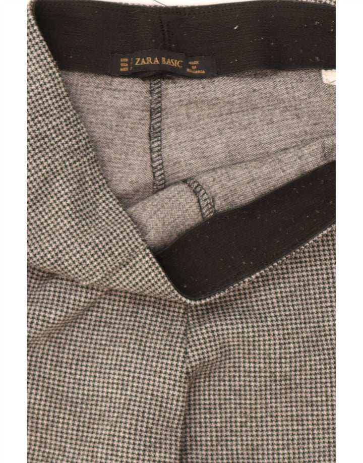 Zara ženske hlače sa stremenom, male W24 L31, zelena houndstooth