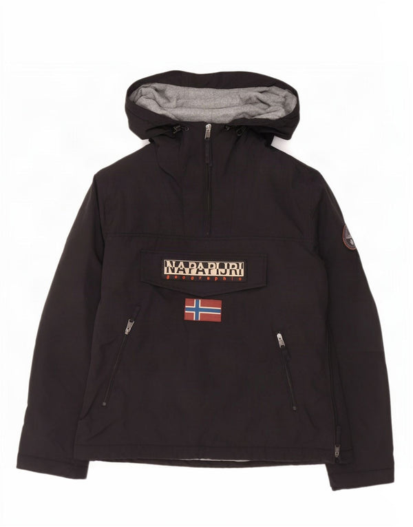 Napapijri muška anorak jakna s kapuljačom Geographic UK 42 XL crni najlon