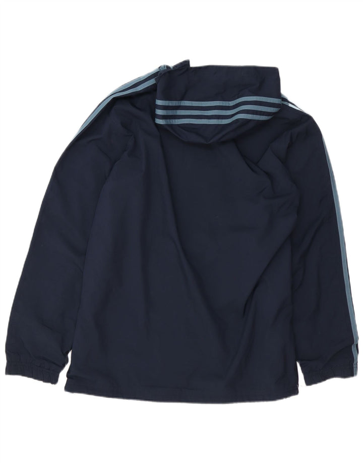 ADIDAS Anorak kišna jakna s kapuljačom za dječake 13-14 godina tamnoplava poliester