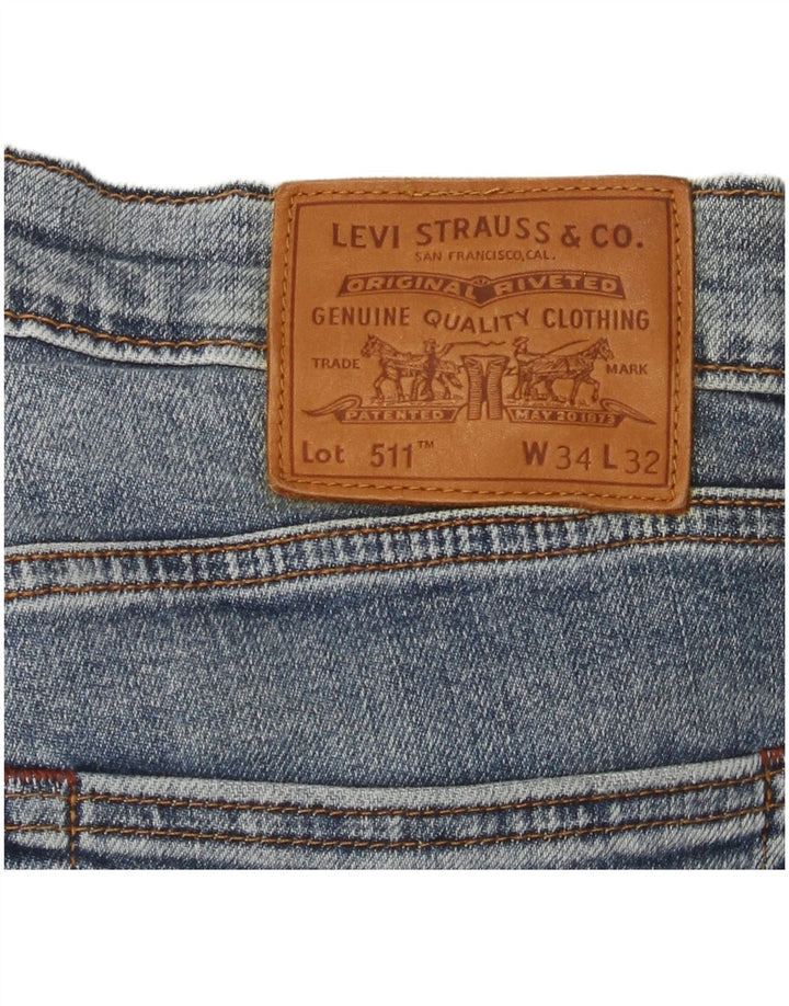 Levi's muške 511 uske traperice W34 L32 plavi pamuk
