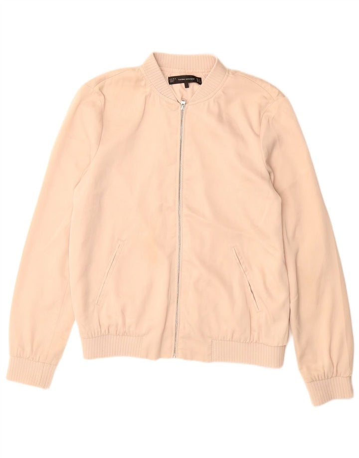 Zara ženska bomber jakna UK 10 Small Beige Poliester