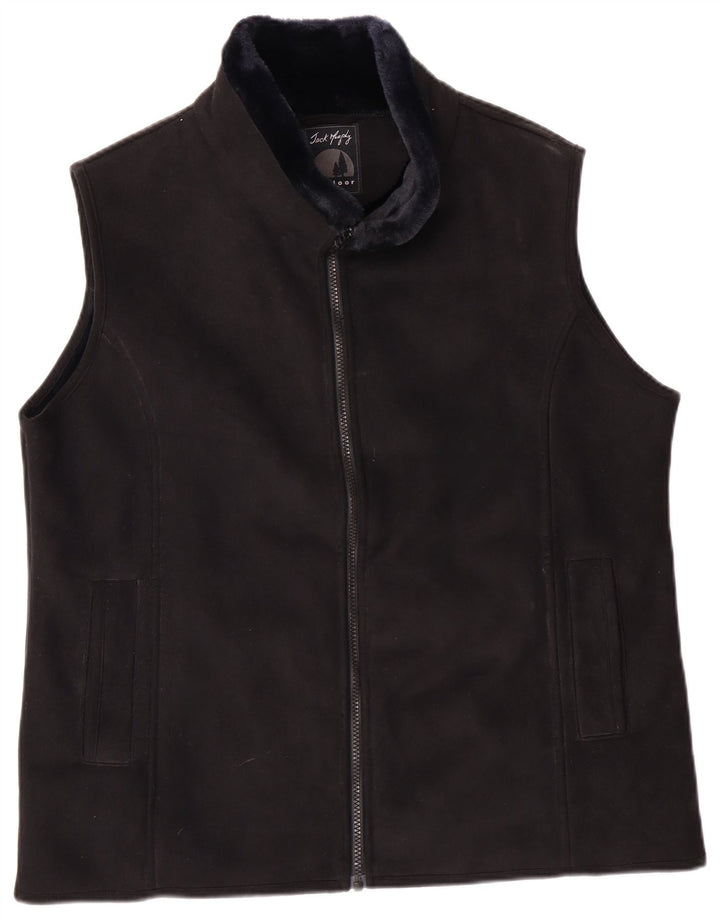 JACK MURPHY Womens Gilet UK 18 XL  Black Acrylic