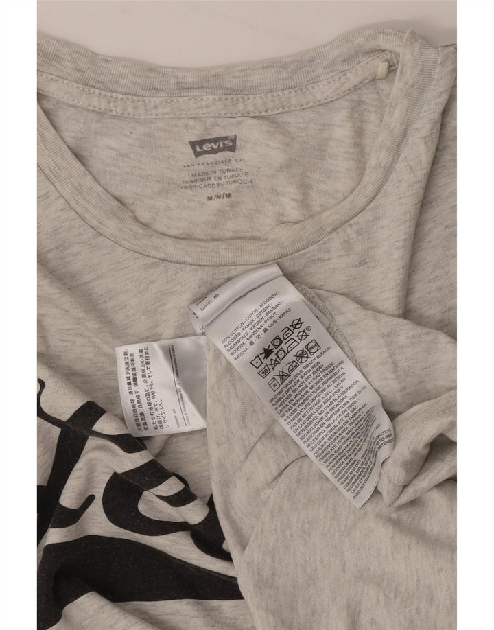 Levi's muška majica kratkih rukava s grafičkim motivima, srednje sivi flekasti pamuk