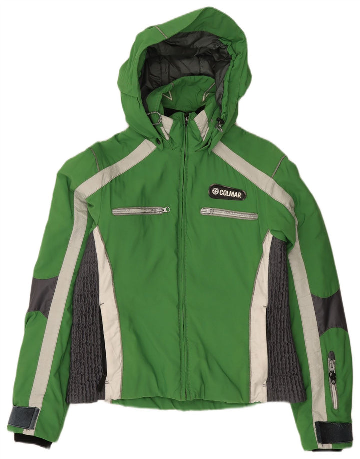 Colmar ženska skijaška jakna s kapuljačom IT 46 Large Green Colourblock