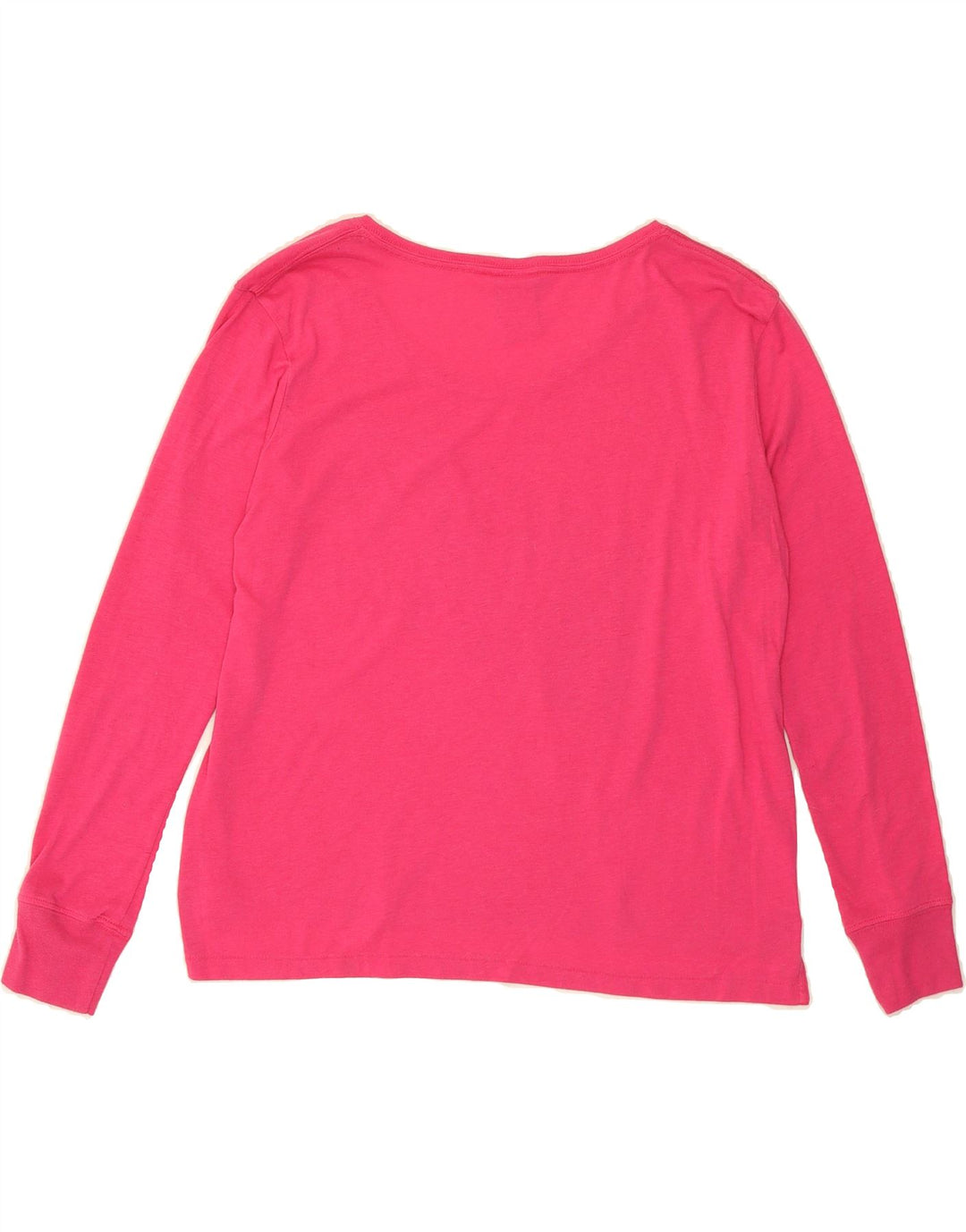 NIKE Womens Oversized Graphic Top Long Sleeve UK 10 Small Pink Vintage Nike and Second-Hand Nike from Messina Hembry 