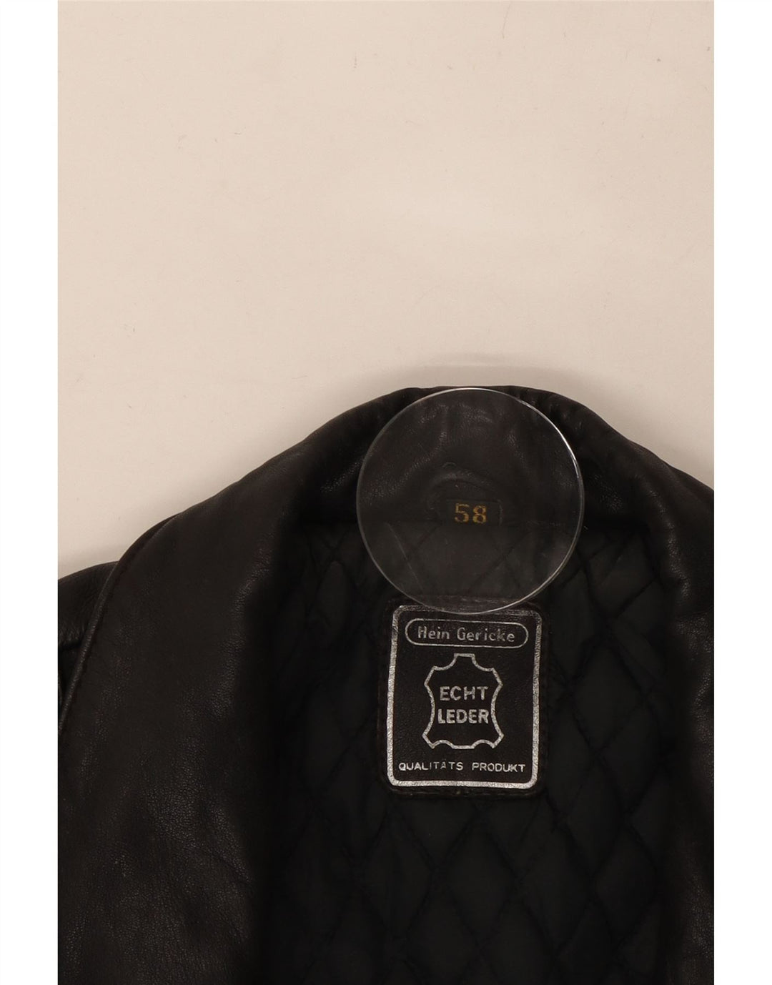 HEIN GERICKE muška kožna biciklistička jakna UK 38 srednje crna koža