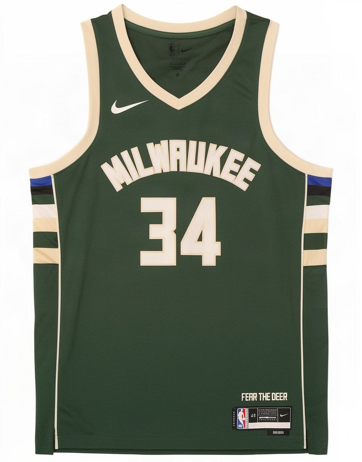 Nike Muški Milwaukee 34 Graphic Vest Top Large Green Colourblock Poliester
