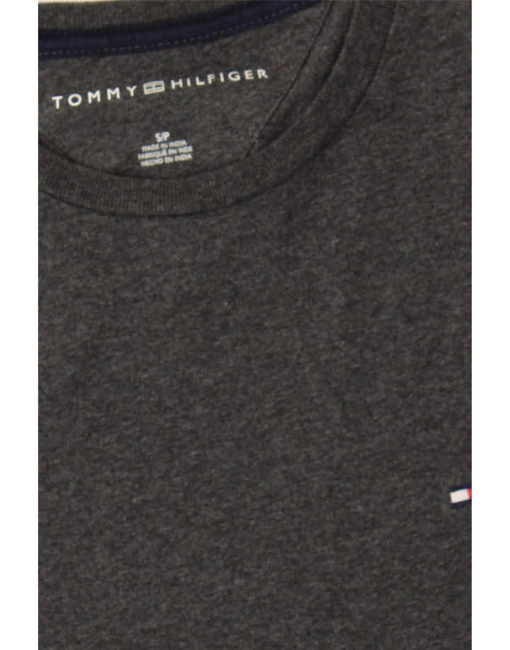 TOMMY HILFIGER Mens T-Shirt Top Small Grey Cotton Vintage Tommy Hilfiger and Second-Hand Tommy Hilfiger from Messina Hembry 