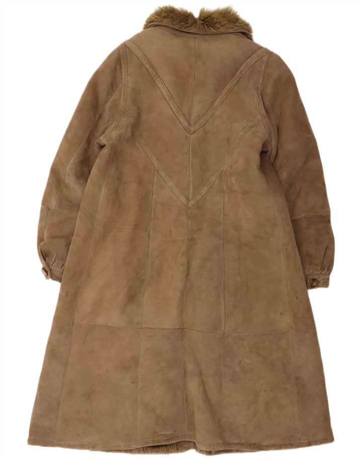Vintage ženski preveliki kaput od šišmiša UK 10 Small Brown