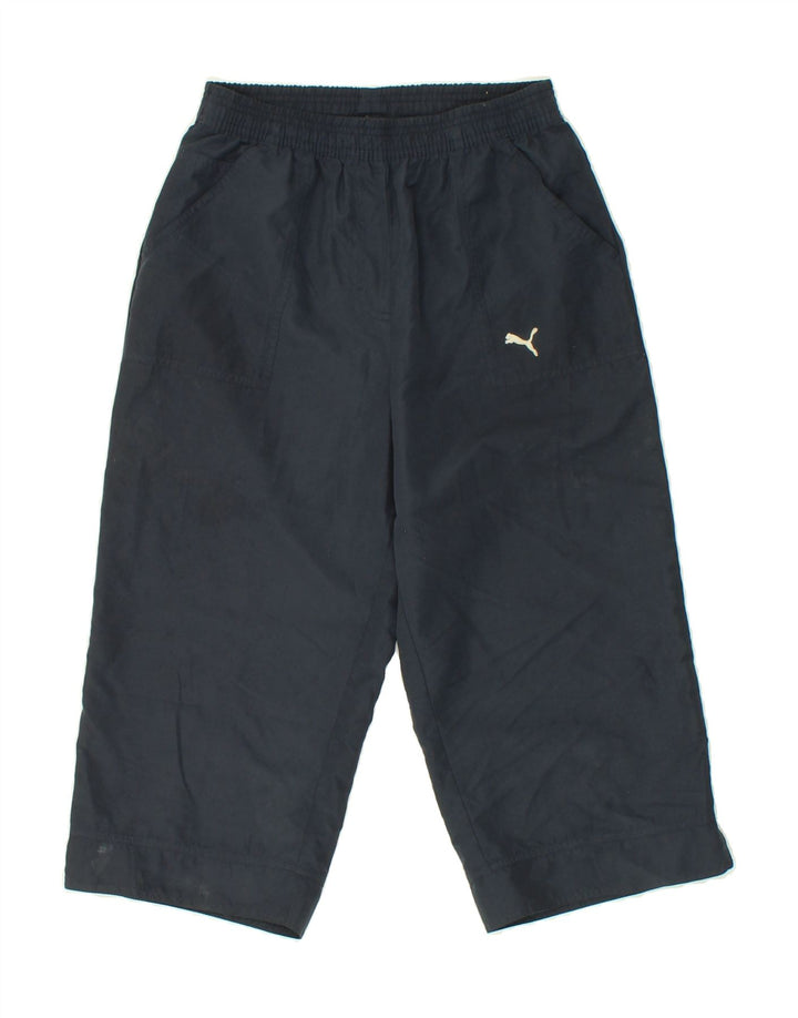 PUMA Boys Capri Tracksuit Trousers 15-16 Years Navy Blue Polyester Vintage Puma and Second-Hand Puma from Messina Hembry 