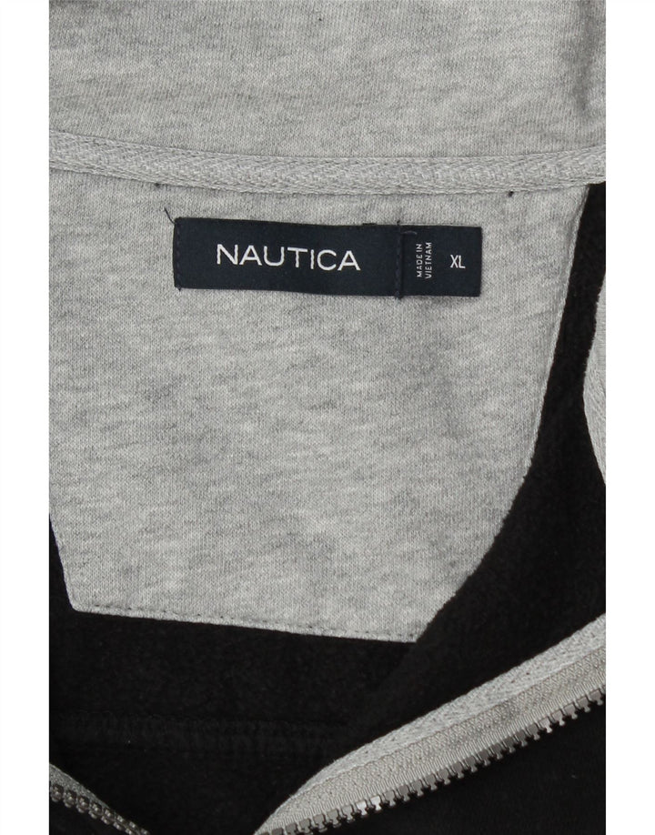 Nautica muška majica s izrezom s patentnim zatvaračem XL crna