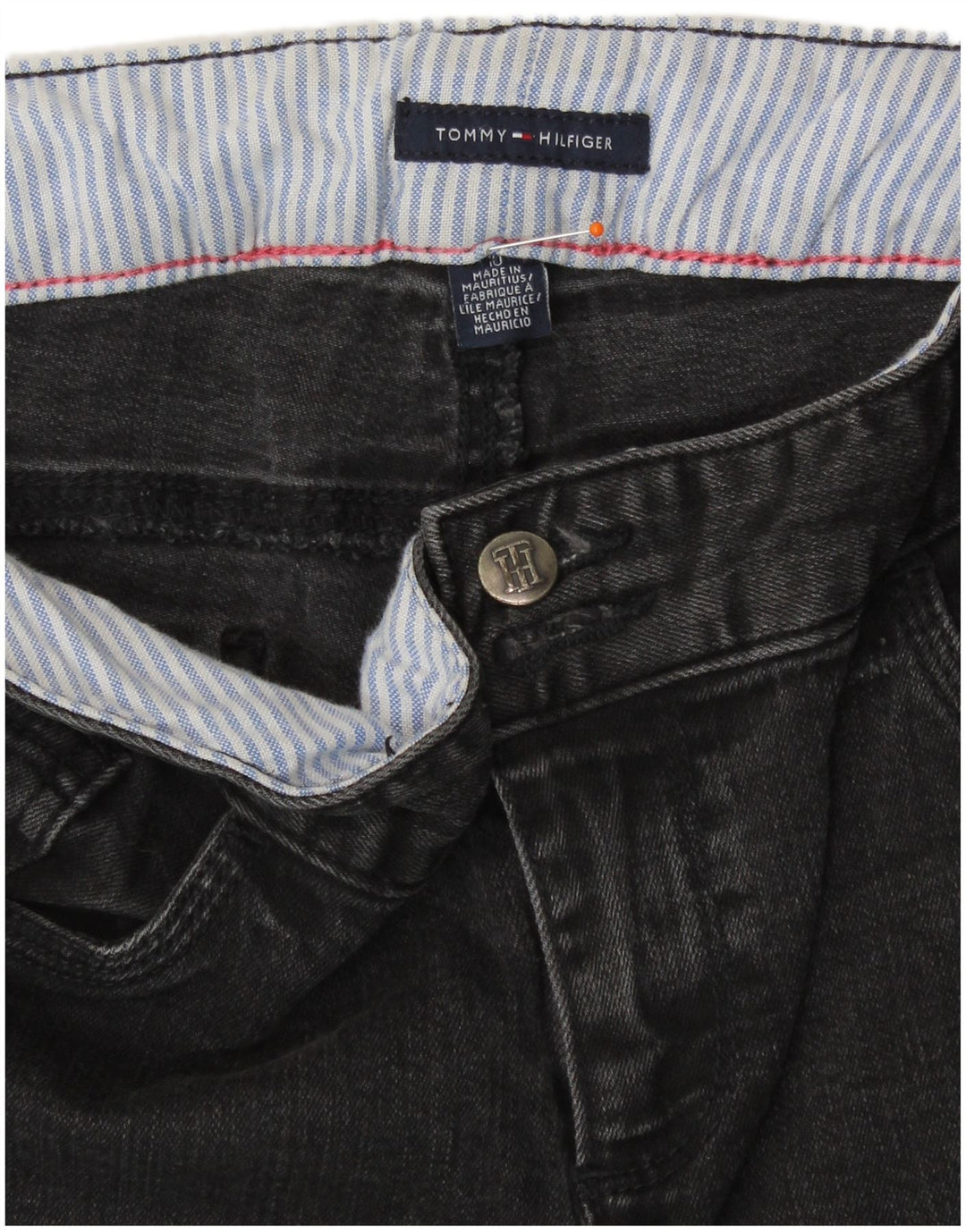 Tommy Hilfiger Ženske Bootcut traperice US 10 Large W32 L30 Sivi pamuk