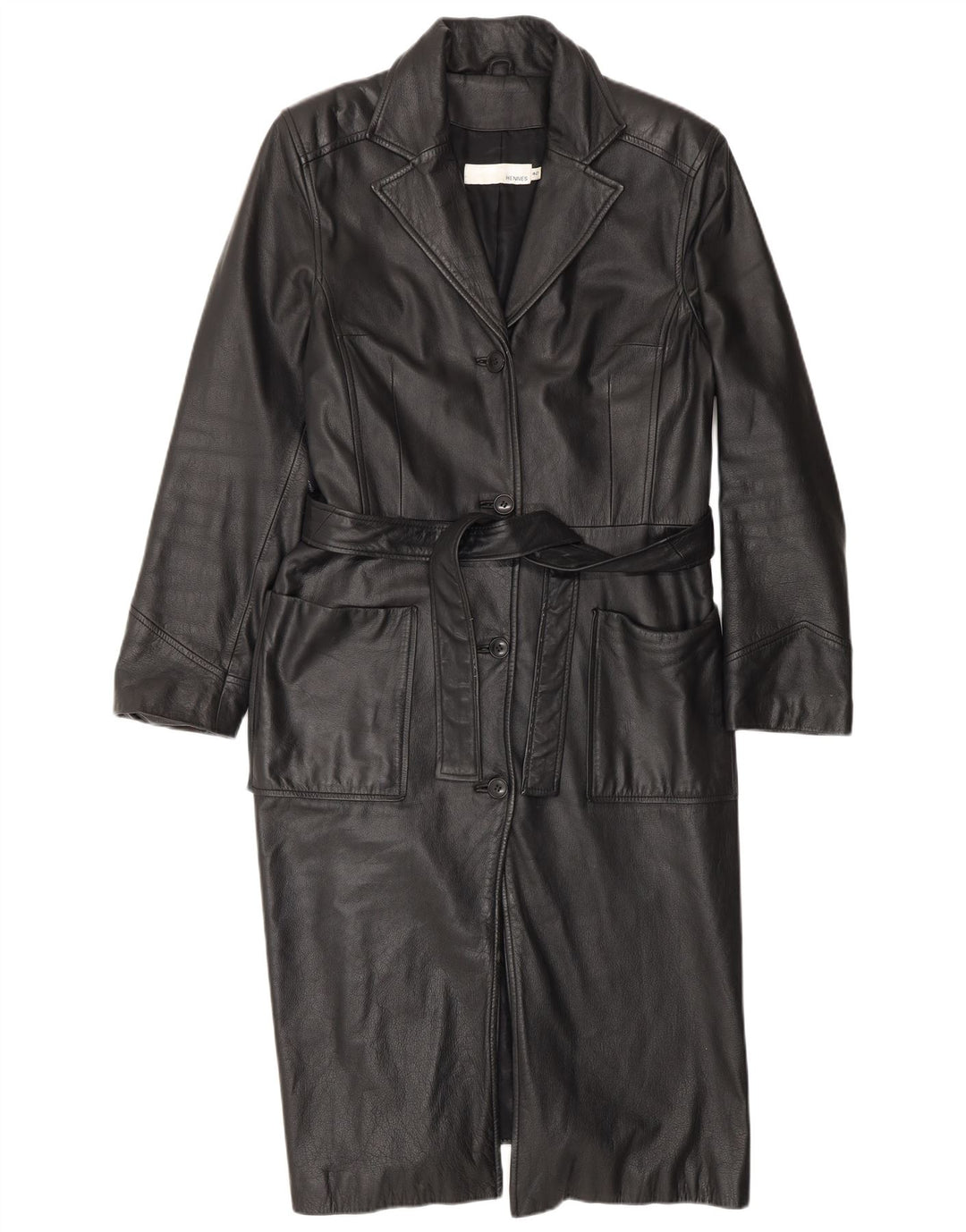 HENNES ženski kožni kaput EU 42 veliki crni kožni