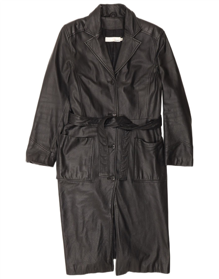 HENNES ženski kožni kaput EU 42 veliki crni kožni