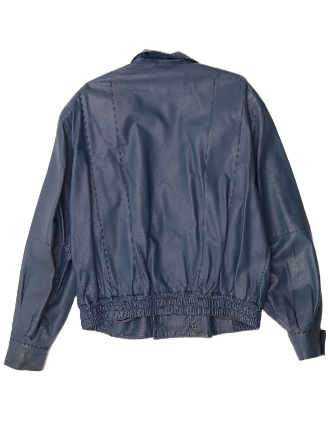 VINTAGE muška vojna kožna jakna IT 52 XL plava koža