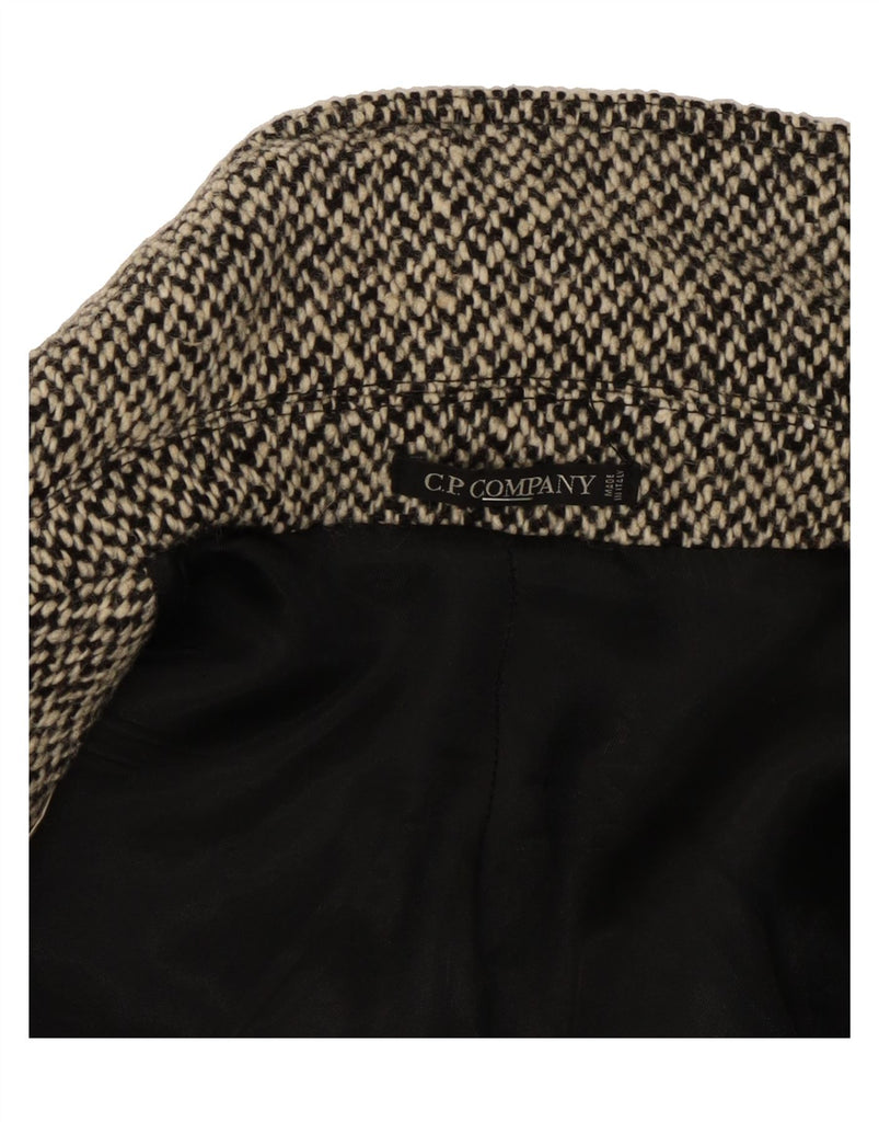 C.P. COMPANY Womens Overcoat IT 42 Medium Grey Flecked Vintage C.P. Company and Second-Hand C.P. Company from Messina Hembry 