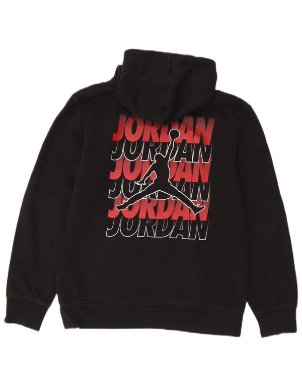 Jordan Boys Graphic Hoodie Džemper 13-14 godina XL crni pamuk
