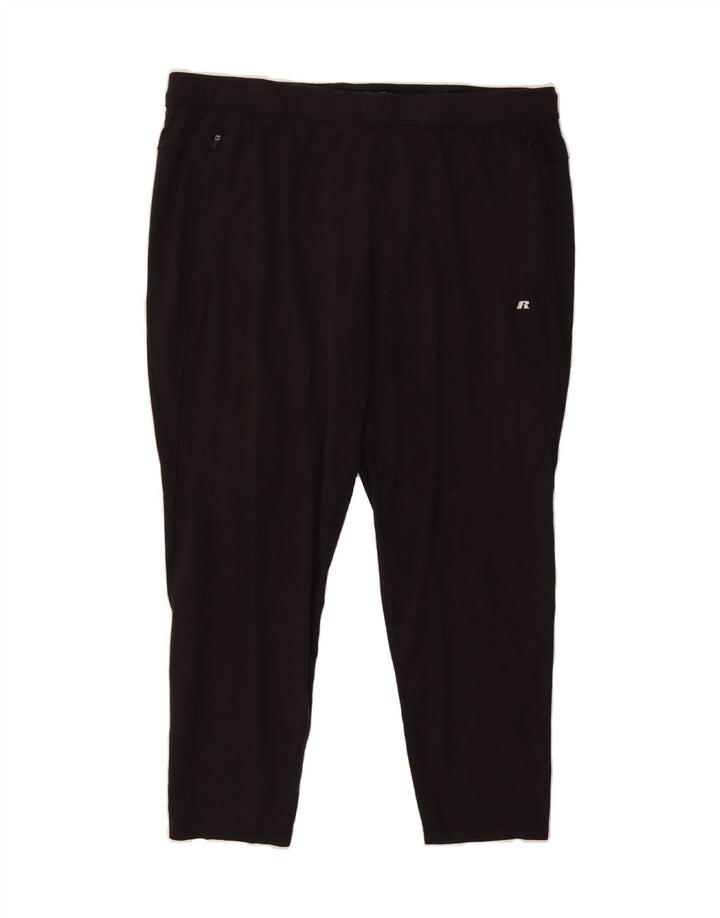 RUSSELL ATHLETIC Mens Tracksuit Trousers 2XL  Black Rayon Vintage Russell Athletic and Second-Hand Russell Athletic from Messina Hembry 
