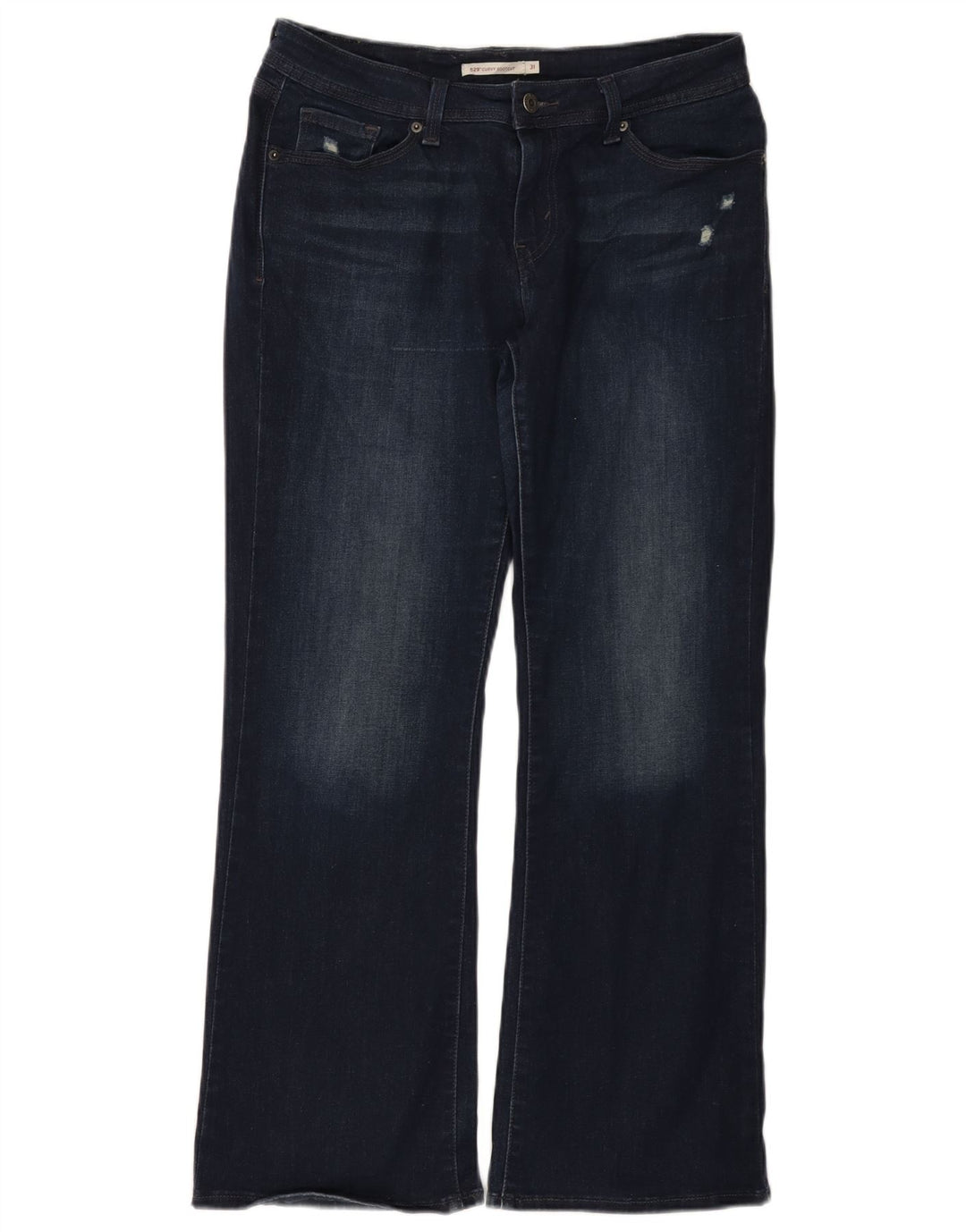 Levi's ženske 529 Curvy Bootcut traperice W31 L30 tamnoplavi pamuk