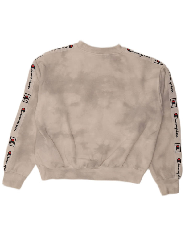 CHAMPION Ženska prekomjerna majica s kratkim rukavima UK 16 Large Off White