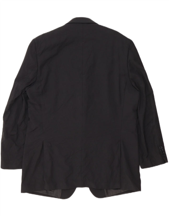 Michael Kors muška duga jakna s 2 gumba UK 46 3XL crna vuna