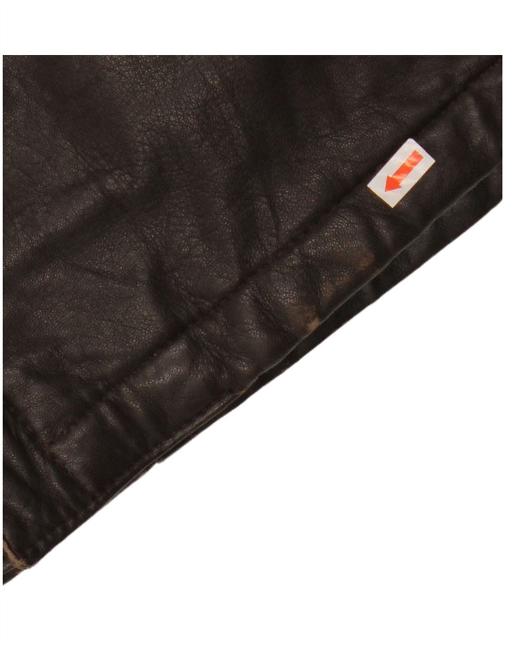 VINTAGE muška kožna jakna IT 54 2XL smeđa koža