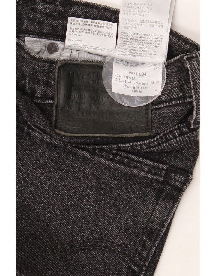 LEVI'S Muške 510 uske traperice W31 L26 Sivi pamuk