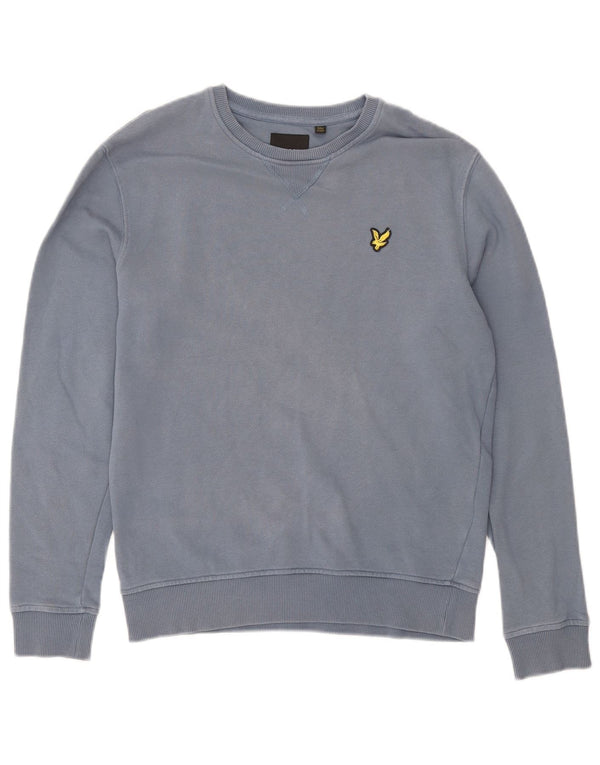 Lyle & Scott muški džemperi XS plavi pamuk
