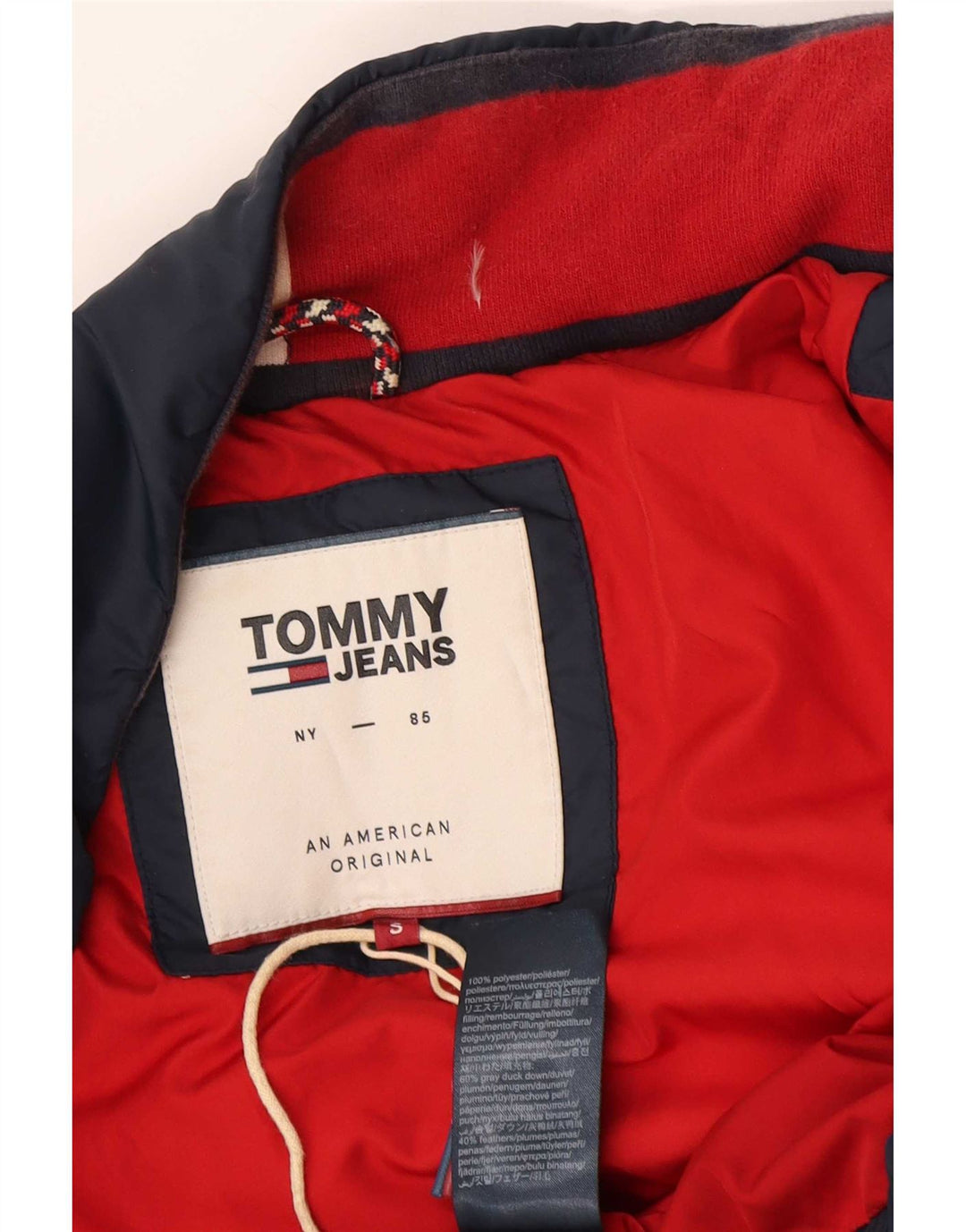 Tommy Hilfiger ženska prevelika podstavljena jakna UK 10 mala tamnoplava