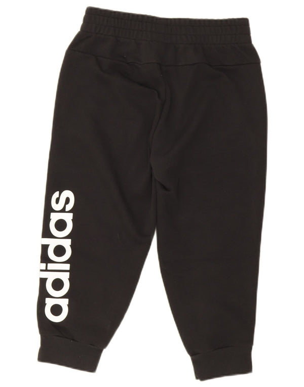 Adidas Ženske Graphic Capri Trenirke Hlače Joggers UK 4/6 XS Crne