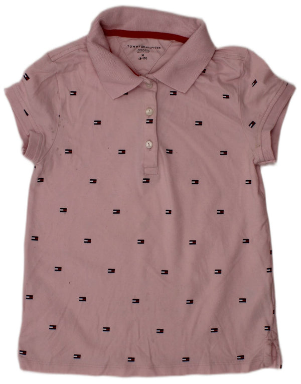 Tommy Hilfiger Polo majica za djevojčice, 8-9 godina srednje ružičasta pamučna