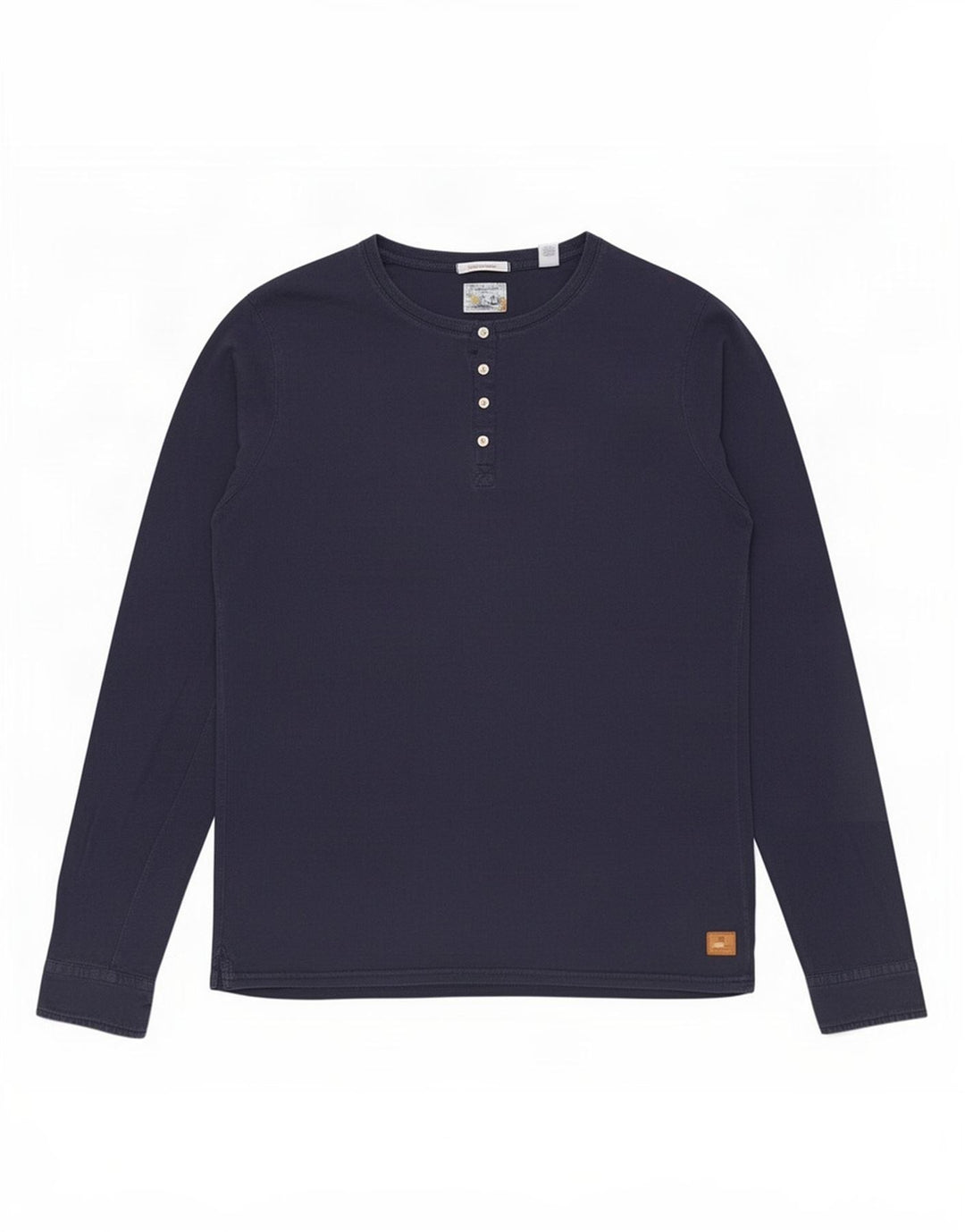 Scotch & Soda muška majica dugih rukava, veliki tamnoplavi pamuk