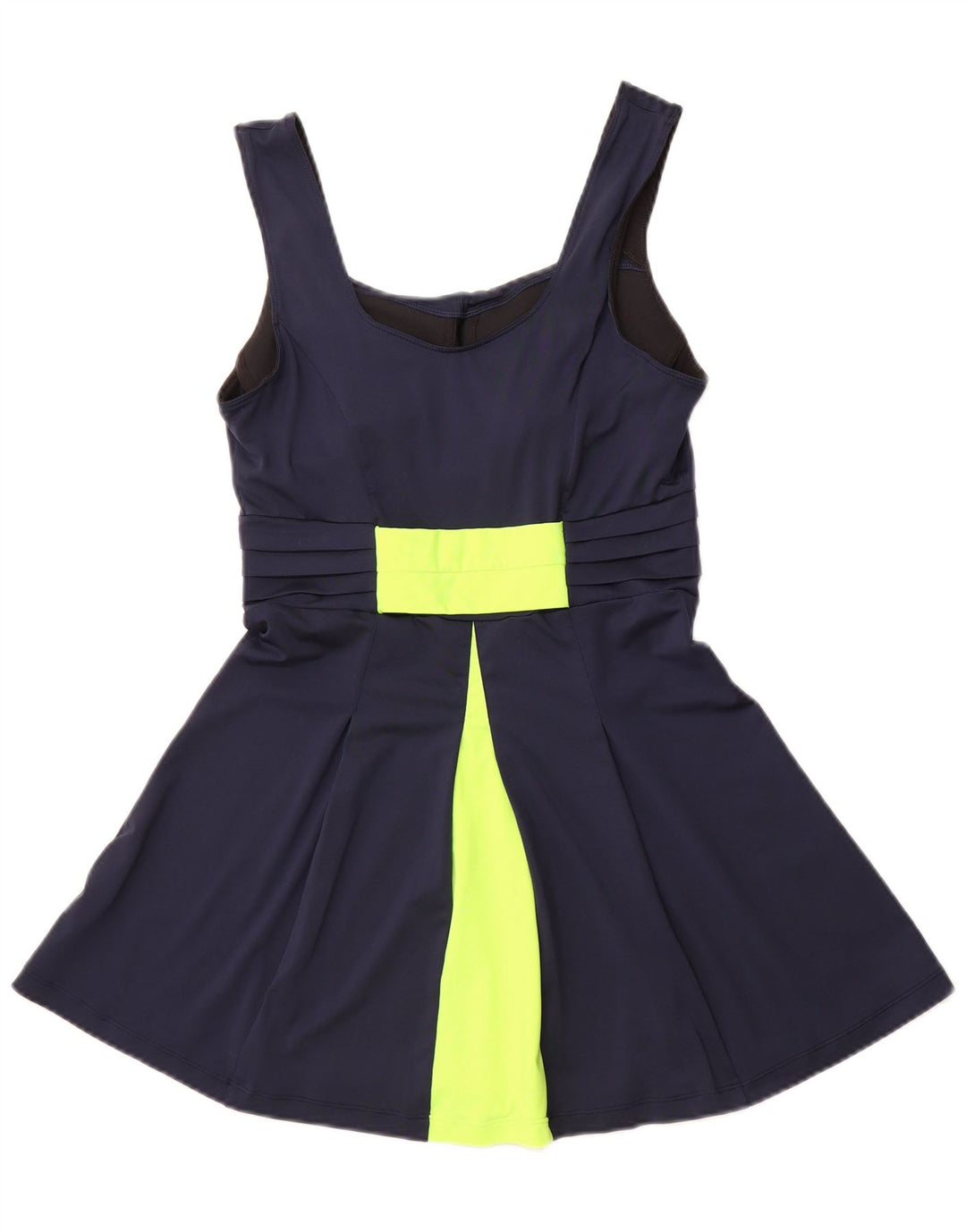 NIKE Ženski Dri Fit Swimwear UK 12 Medium Navy Blue Colourblock Poliester