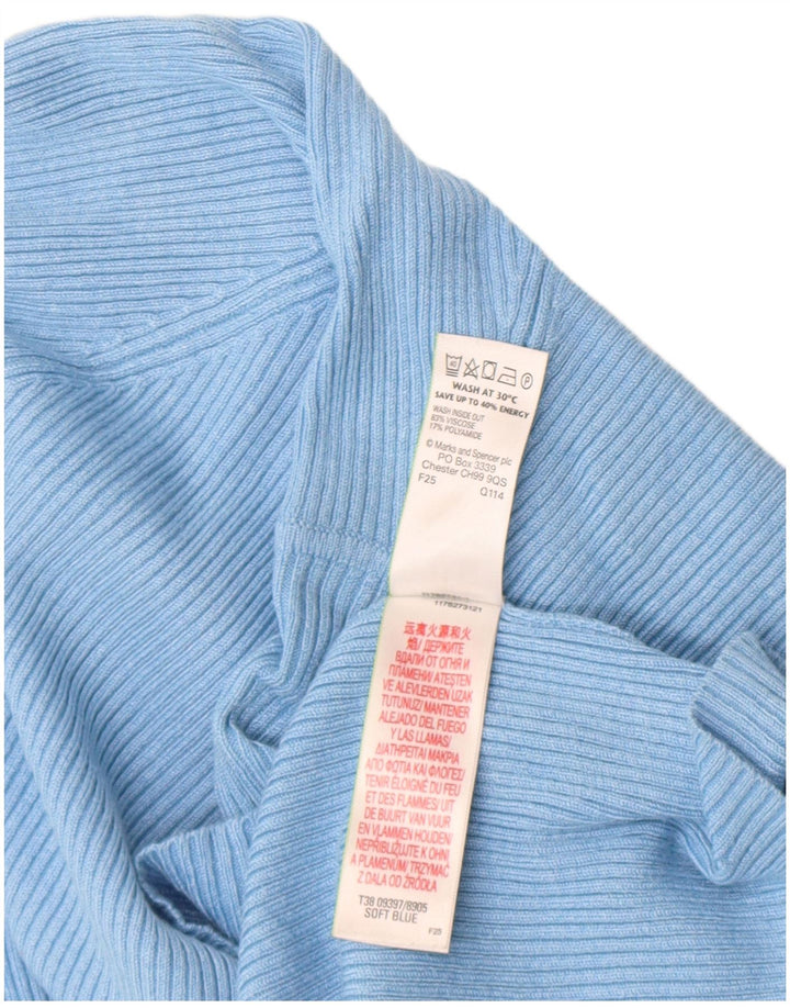 Marks & Spencer ženska majica dugih rukava UK 18 XL plava viskoza