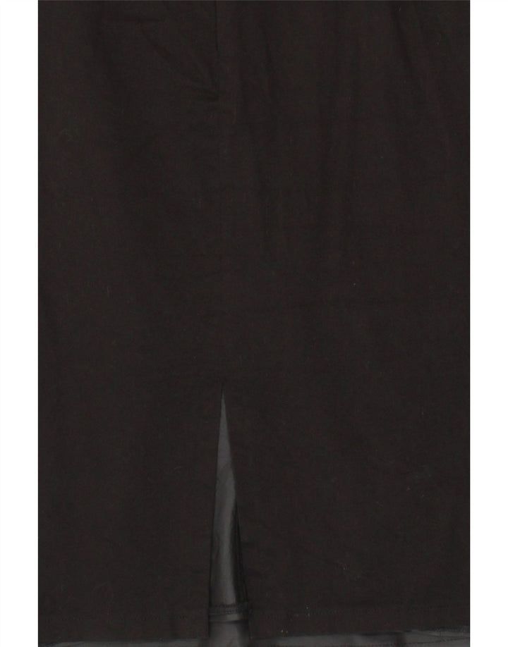 PER UNA Womens Sheath Dress UK 14 Medium Black Striped Cotton Vintage Per Una and Second-Hand Per Una from Messina Hembry 
