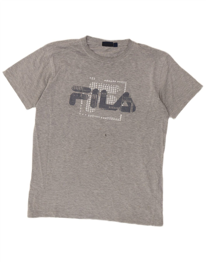 Fila muška majica kratkih rukava srednje sivi pamuk